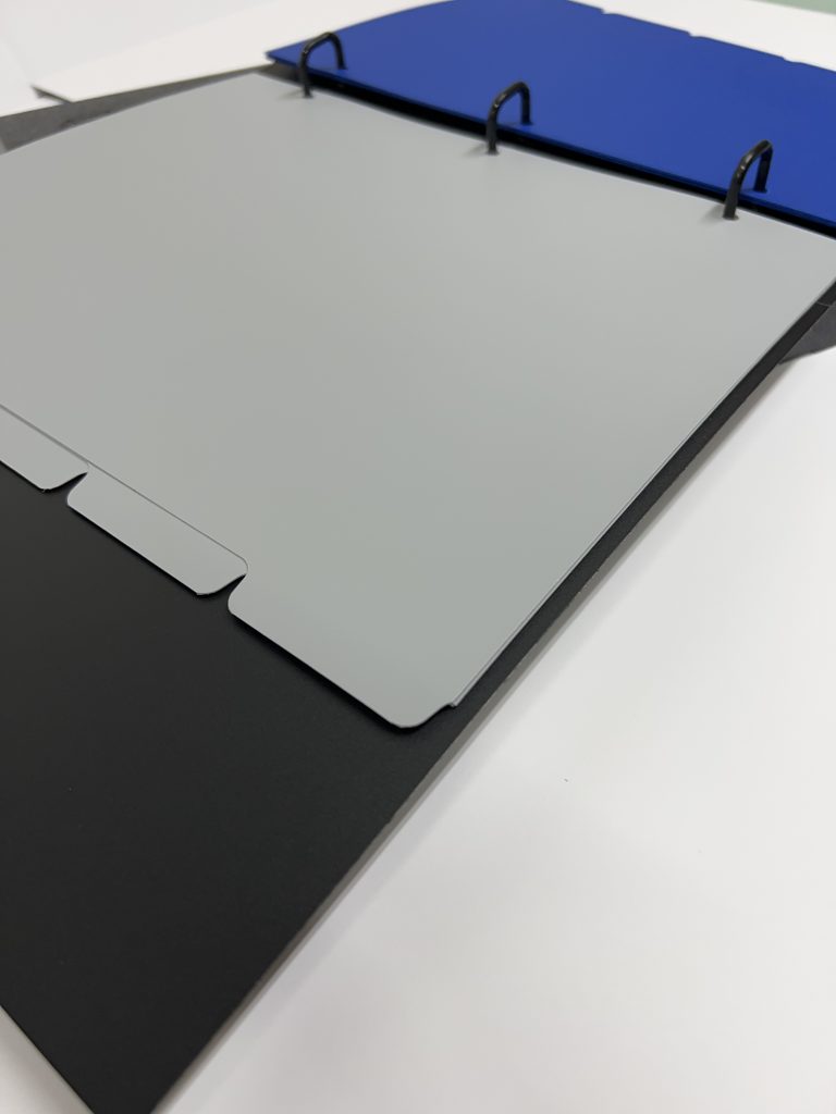 A4 Tab Dividers – 5 to view {Grey & Blue}